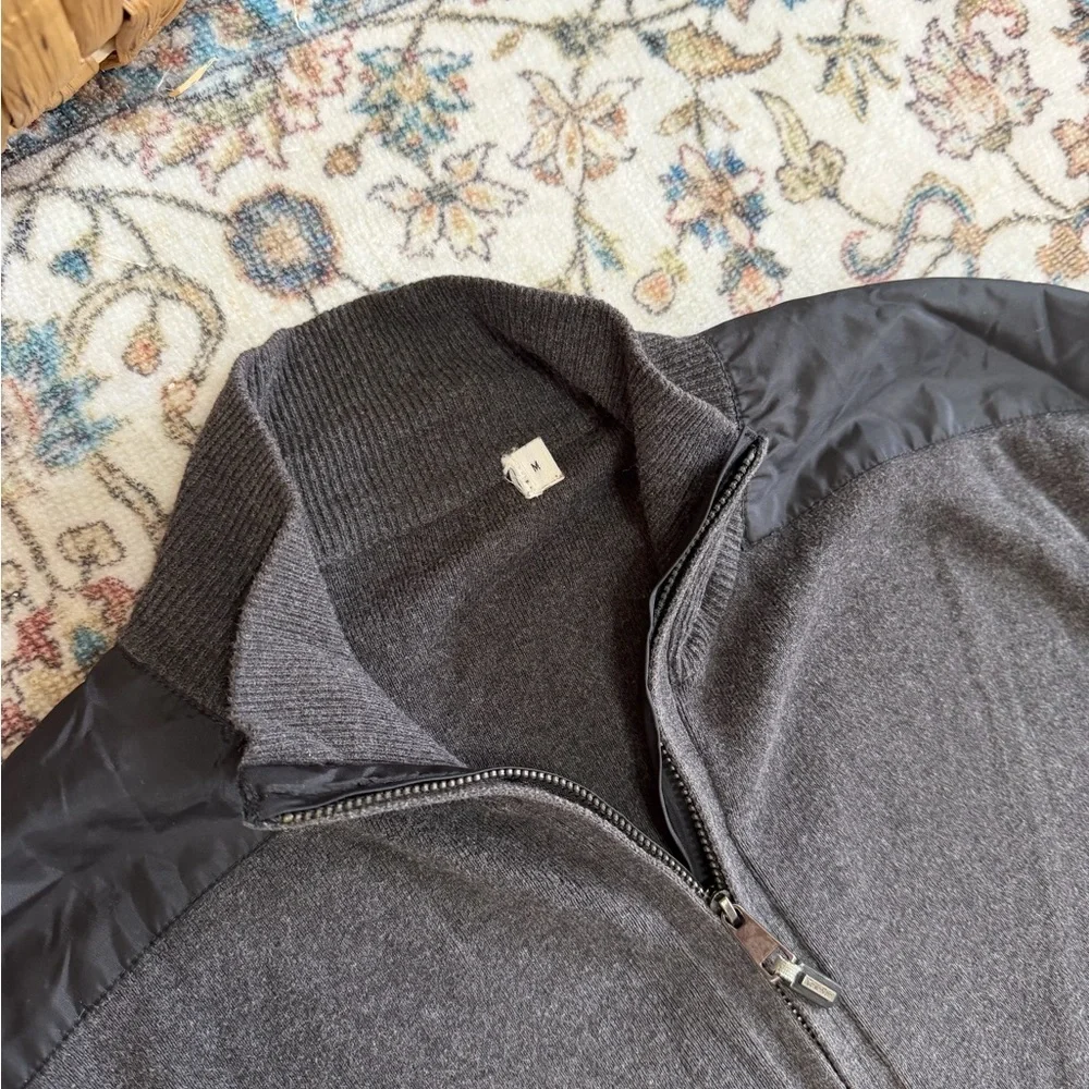 Y2K Calvin Klein Men’s Gray Full-Zip Lightweight Jacket Size Medium